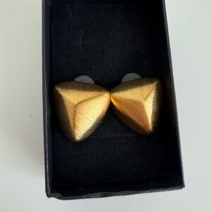 Gold Triangle Earrings
